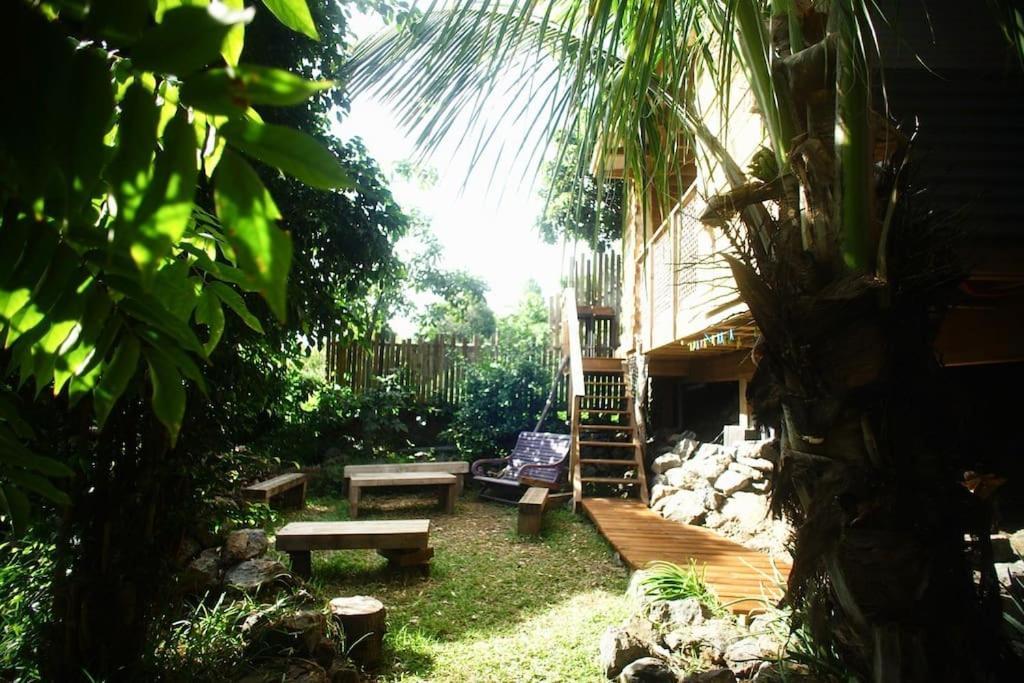 Bungalow Ecologique Avec Toilettes Seches Leu Kabanon Vue Mer Saint-Leu Exterior foto