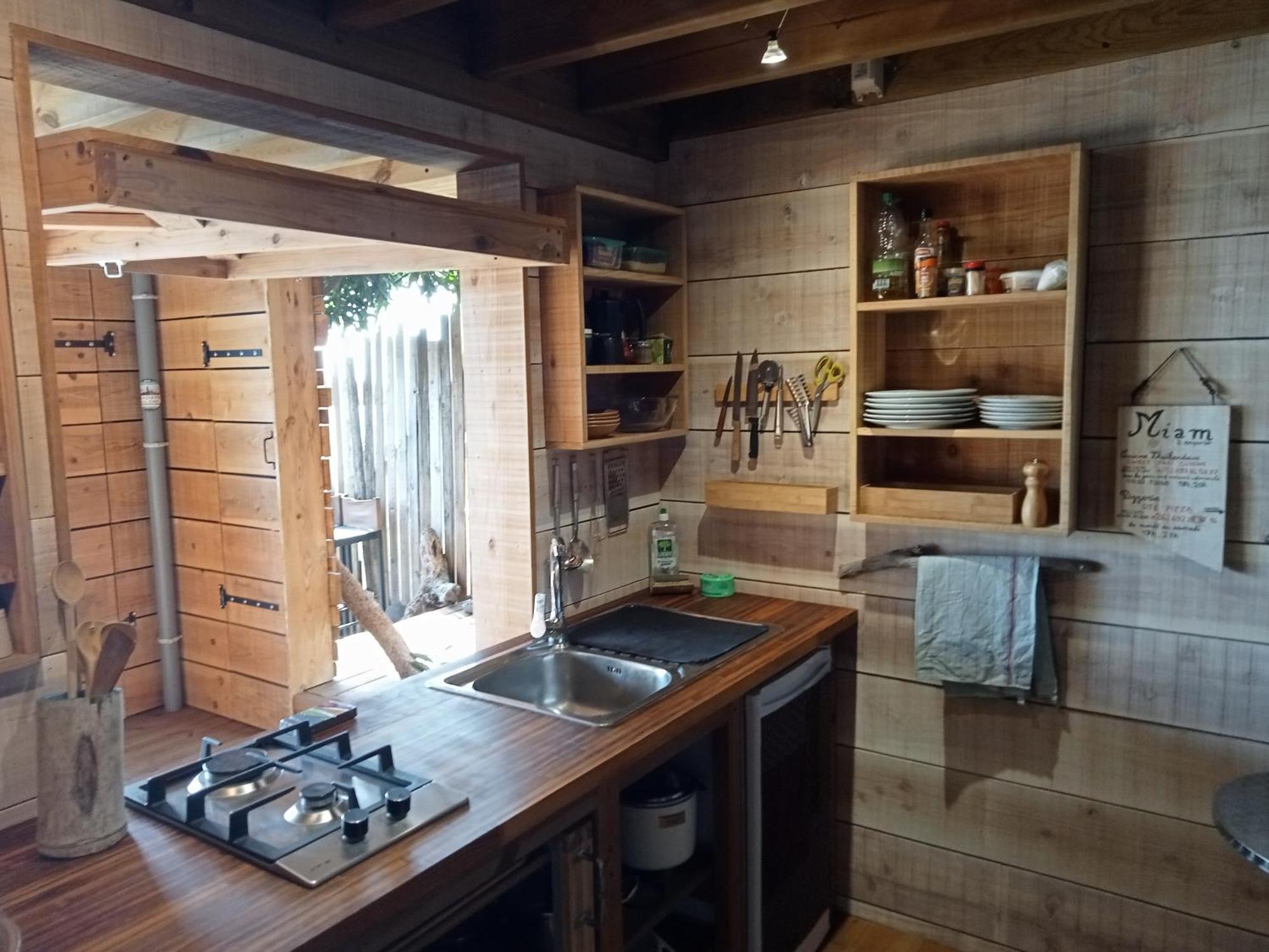 Bungalow Ecologique Avec Toilettes Seches Leu Kabanon Vue Mer Saint-Leu Exterior foto